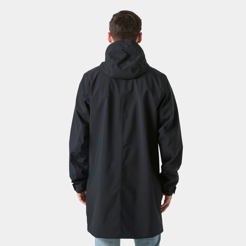 Men's Waterproof Hooded Raincoat - Green