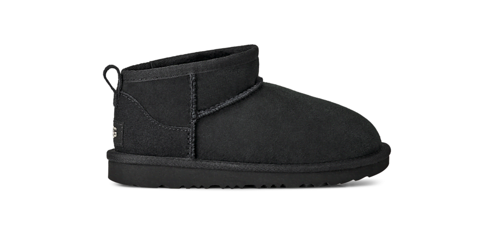 Kids' Low Shaft Sheepskin Boot - Black