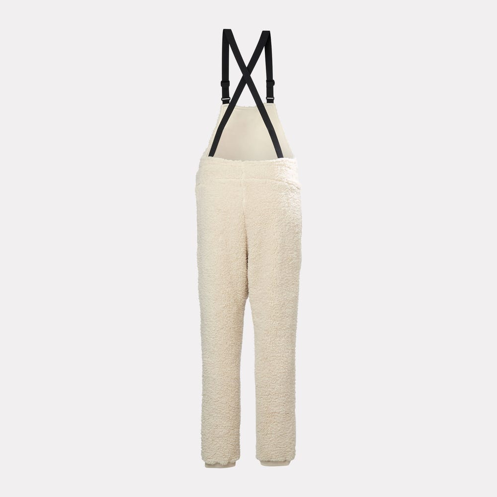 Unisex Printed Fleece Bib Overalls - Pink