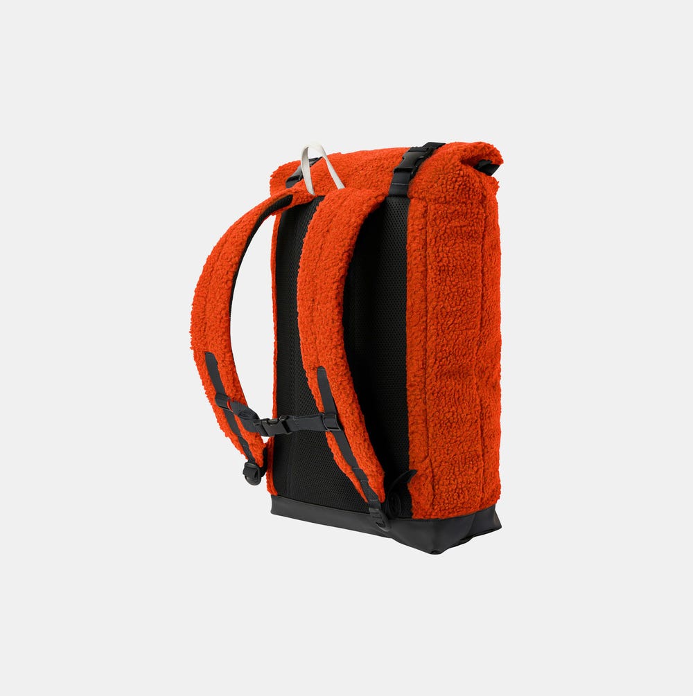 28L Fleece Roll-Top Backpack - Navy