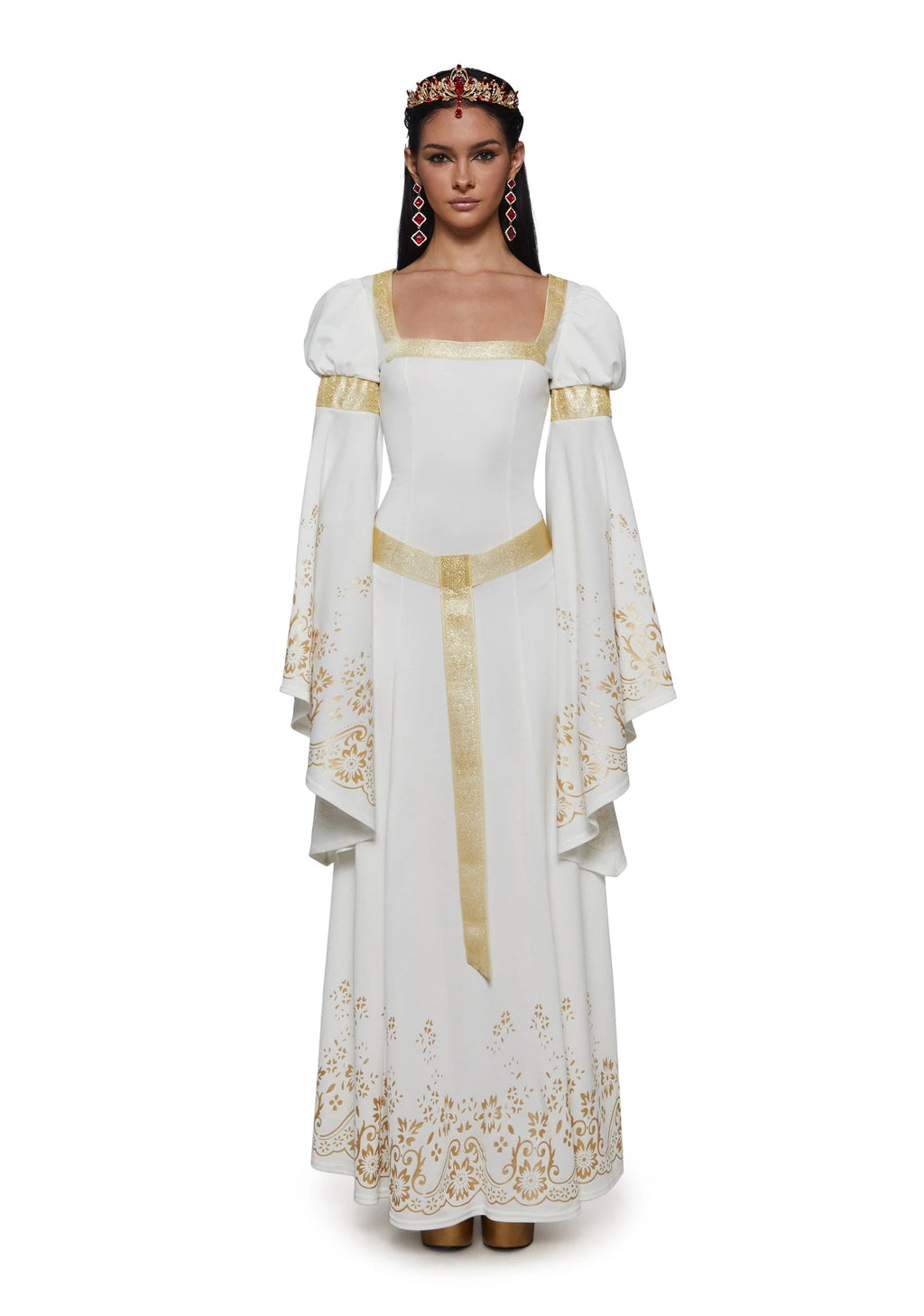 Renaissance Princess Costume Set - White