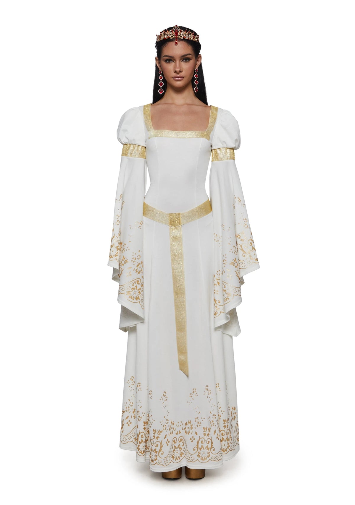 Renaissance Princess Costume Set - White
