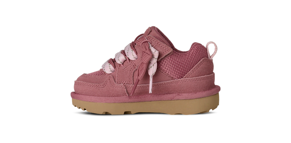 Toddler Suede Mesh Low Top Sneakers - Pink