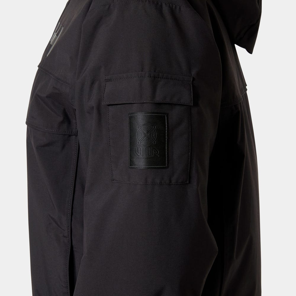 Unisex Waterproof Ski Shell Jacket - Black