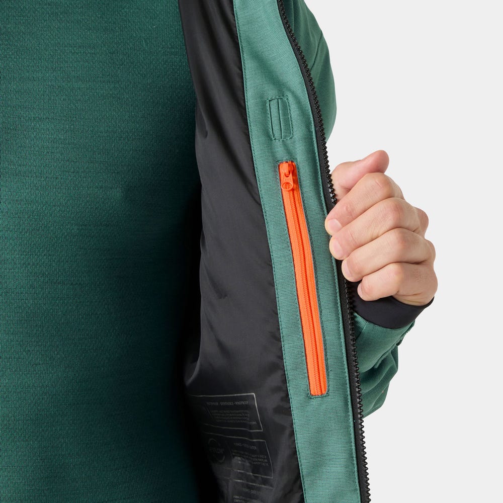 Men's Insulated Ski Jacket - Opal Green