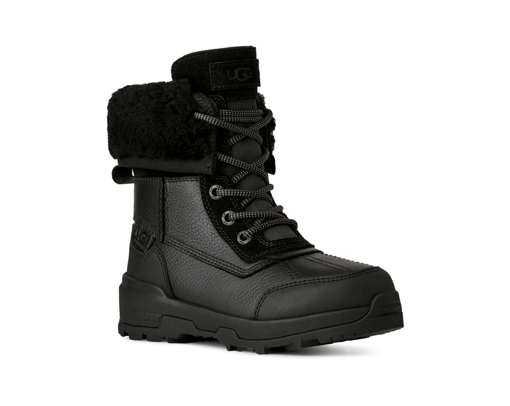Kids' Waterproof Leather And Suede Winter Boot - Chestnut