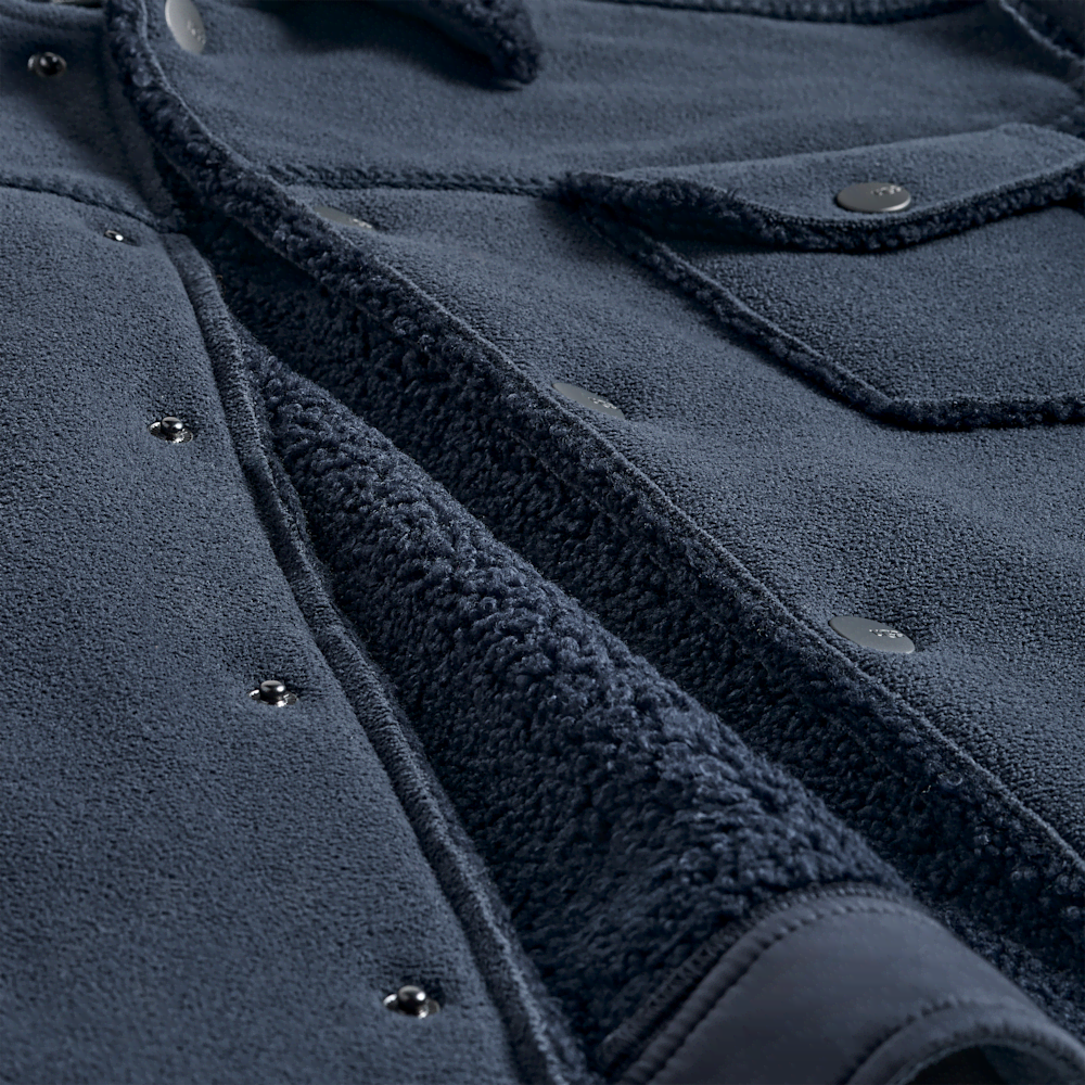 Men's Plush Fleece Trucker Jacket - Sand