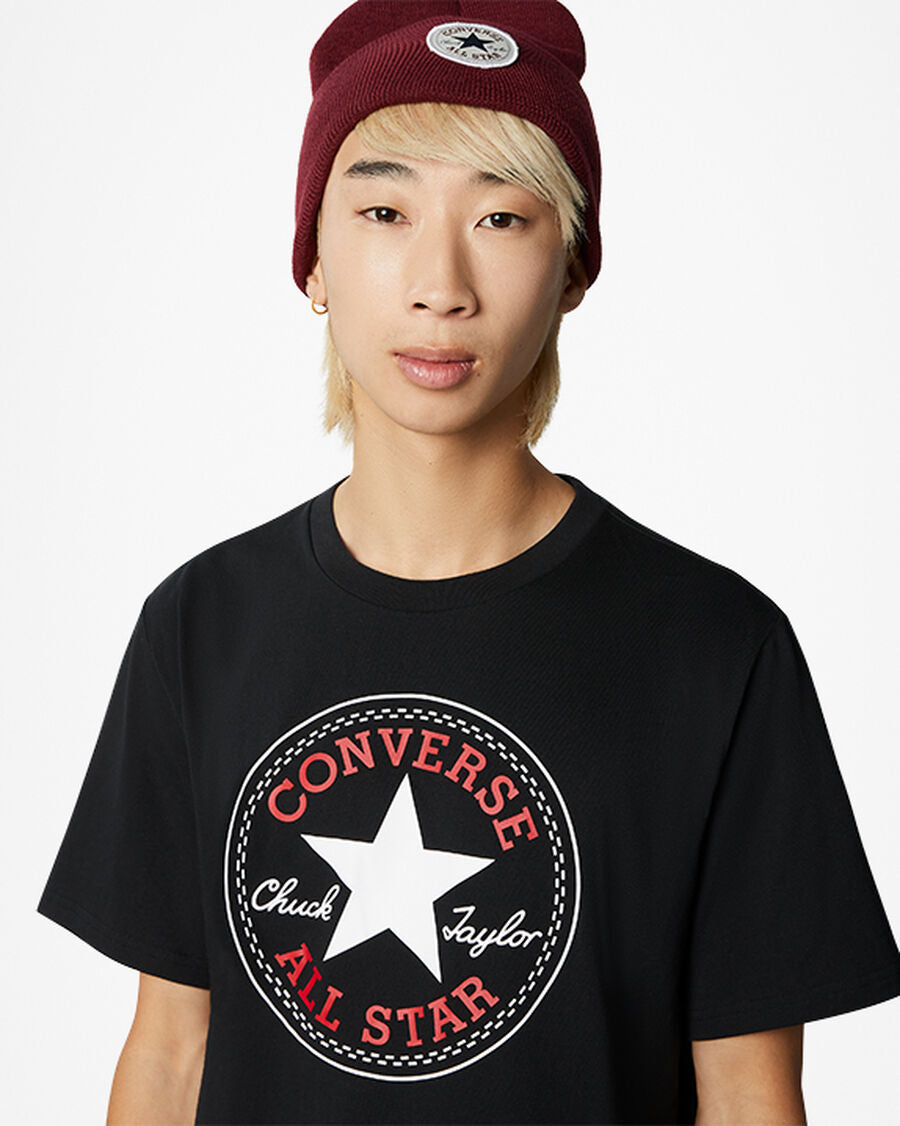 Unisex Cotton Crewneck Graphic T-Shirt - Black