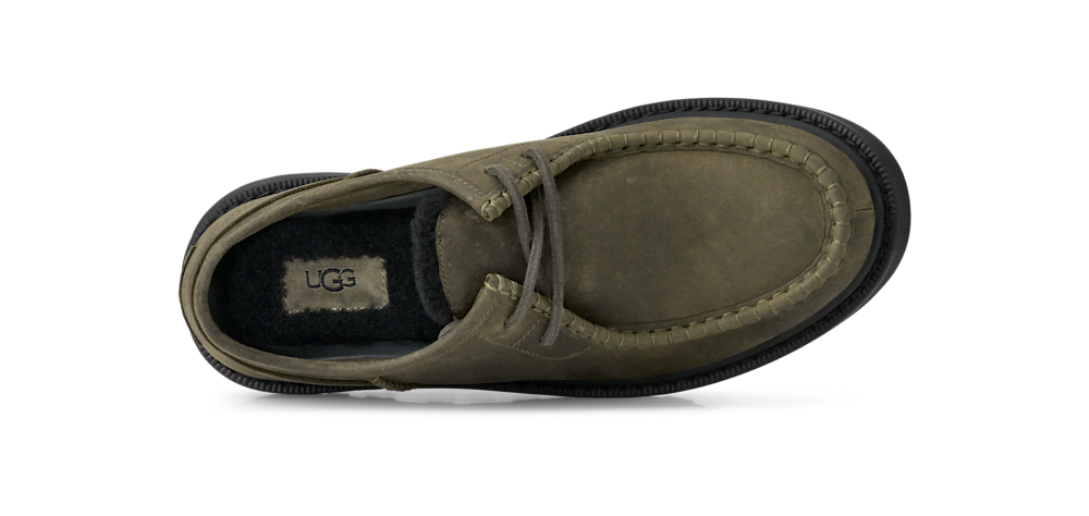 Men's Waterproof Leather Lace-Up Shoe - Oak