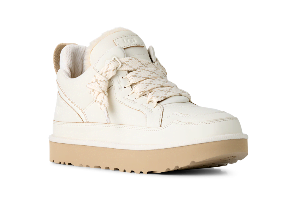 Men's Leather Chunky Sneaker - Black