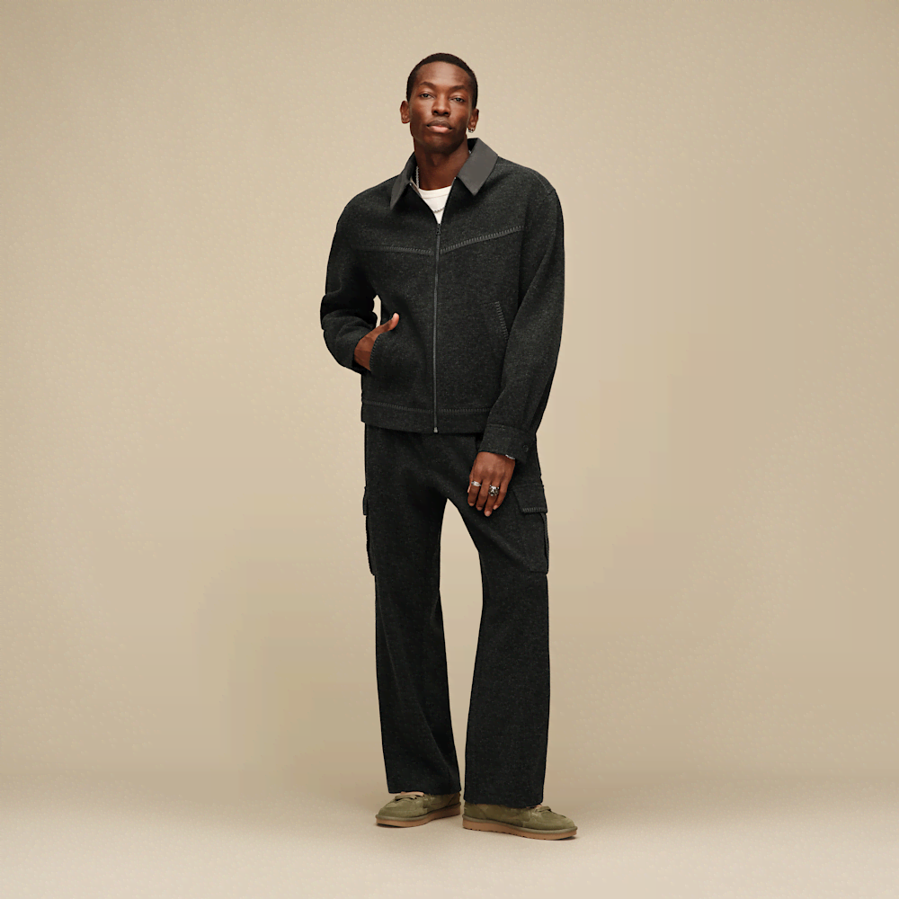 Men's Recycled Full-Zip Collared Jacket