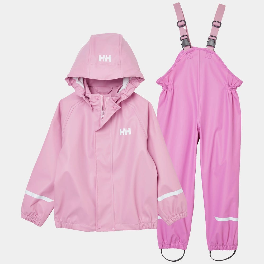 Kids' Waterproof Jacket And Bib Rain Set - Yellow