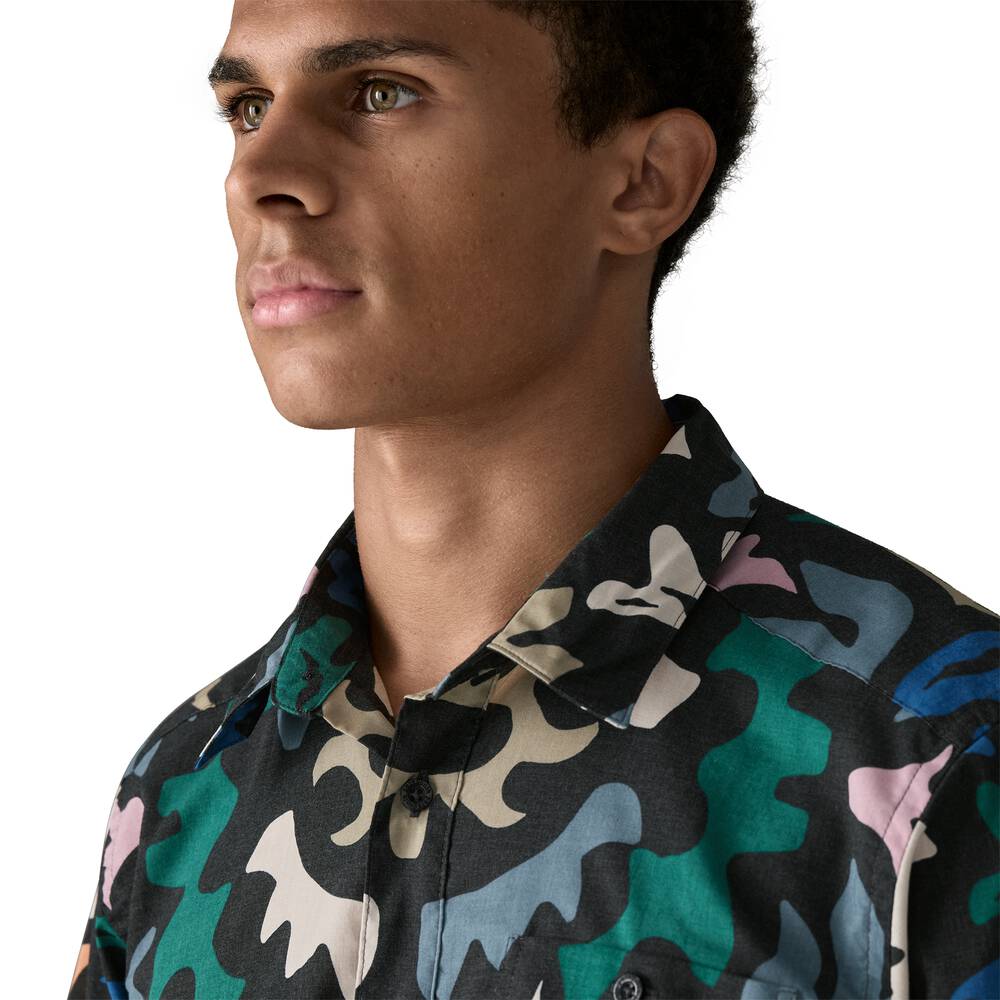 Men's Short-Sleeve Button-Up Shirt - Navy