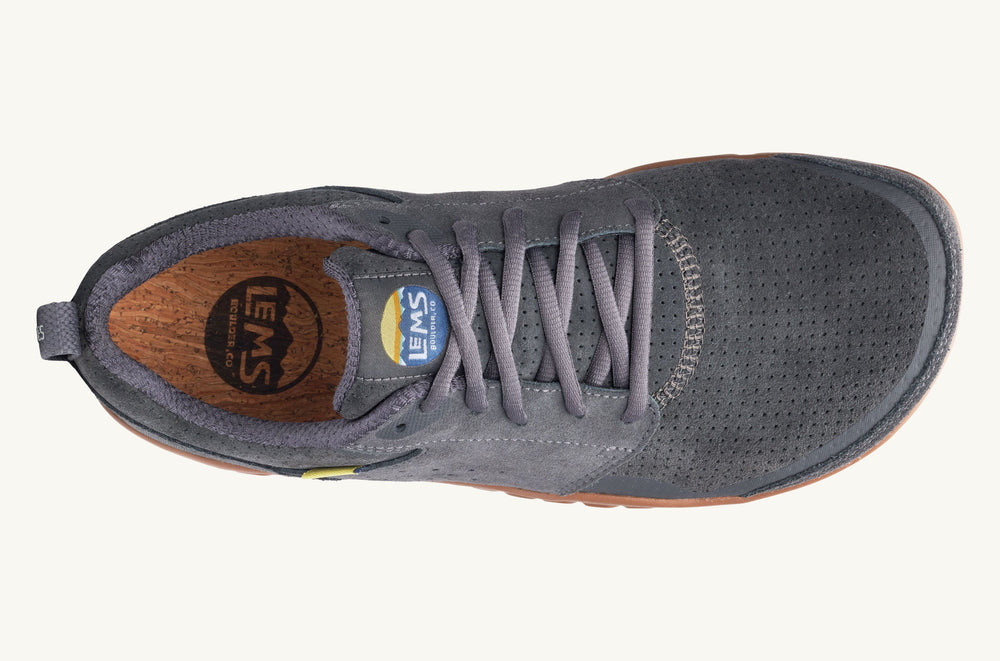 Men's Suede Minimal Sneaker - Gray