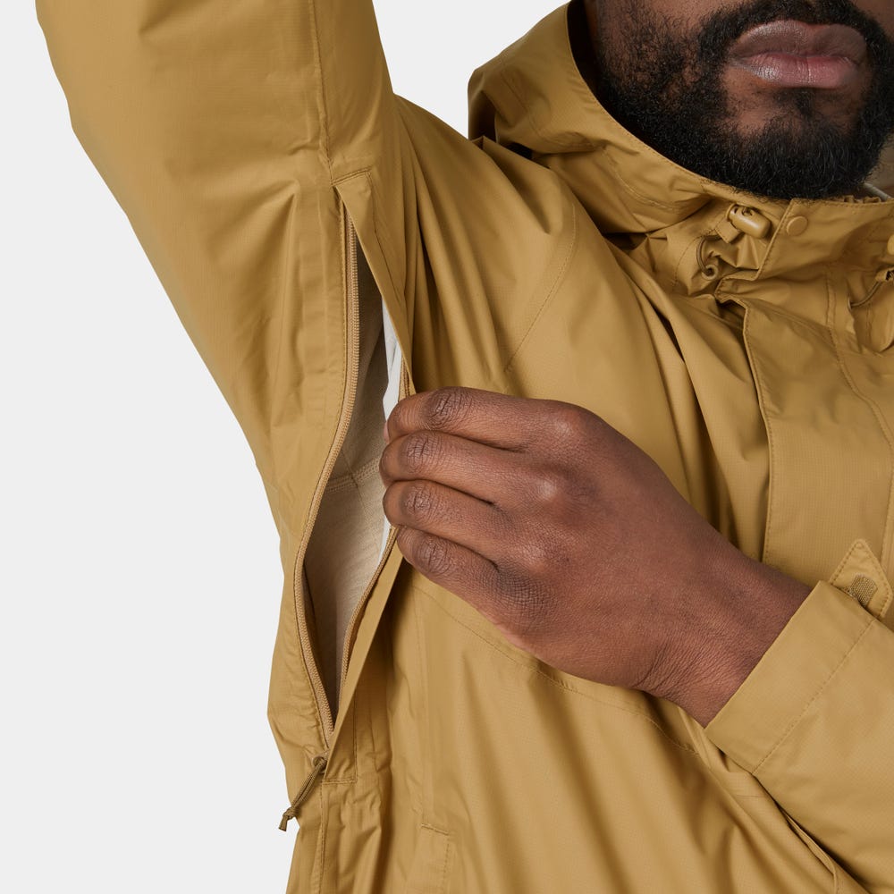 Men's Packable Waterproof Shell Jacket - Green