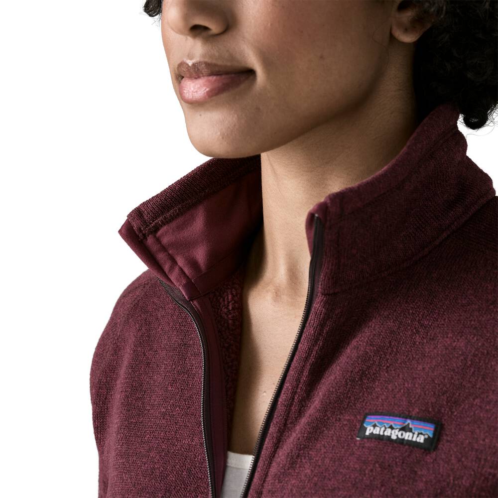 Women's Recycled Knit Fleece Jacket - Black
