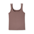 Women's Ribbed Split-Strap Tank Top - Allspice