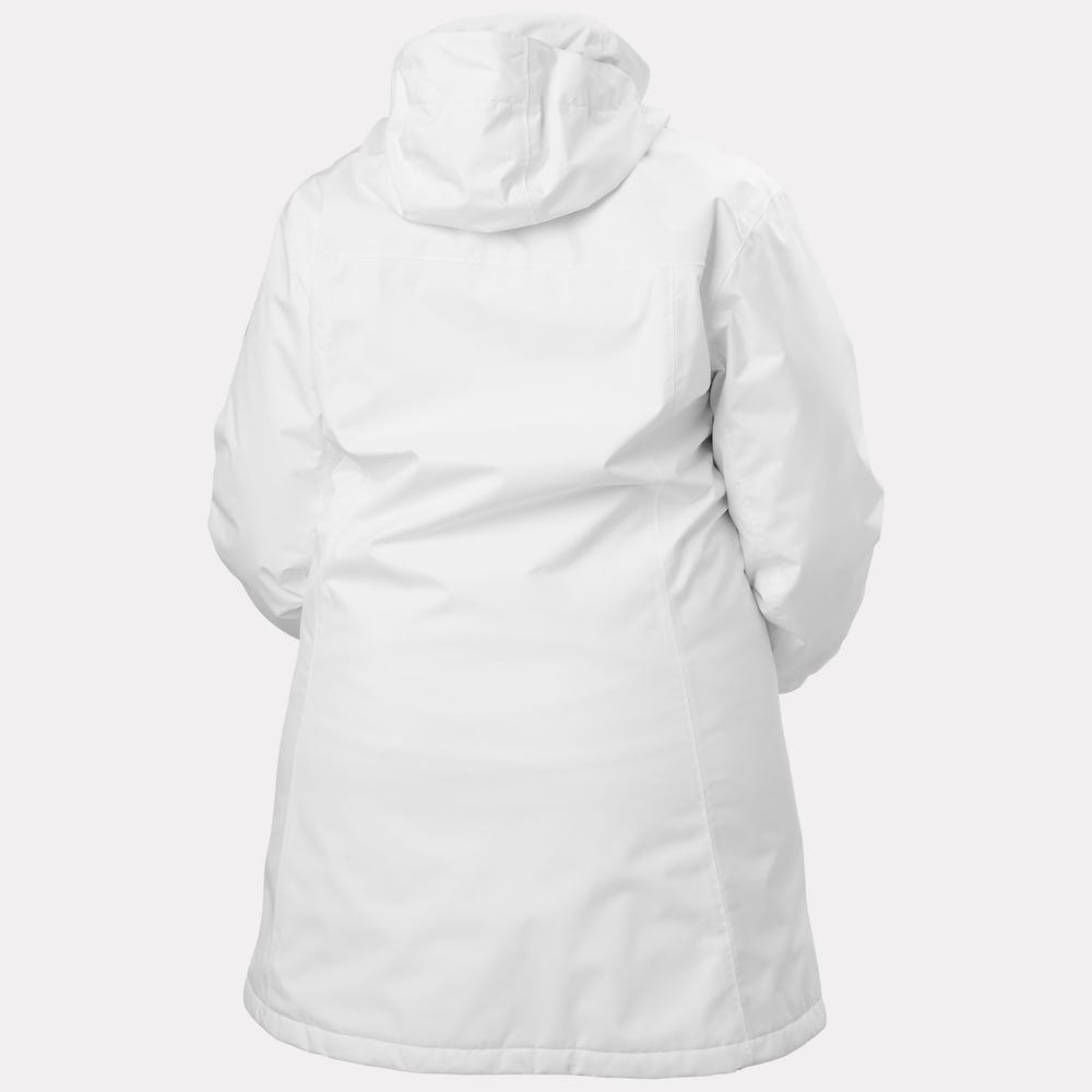 Women's Insulated Rain Coat - White