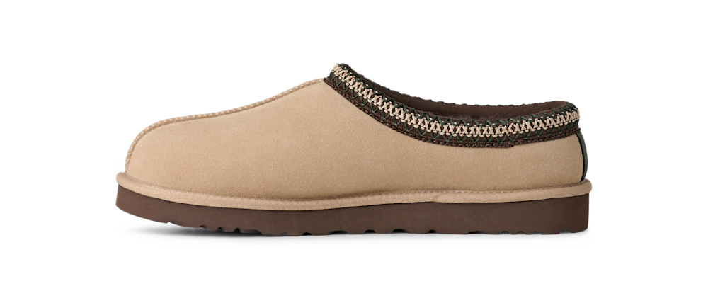 Men's Sheepskin Lined Slip-On Clog - Olive