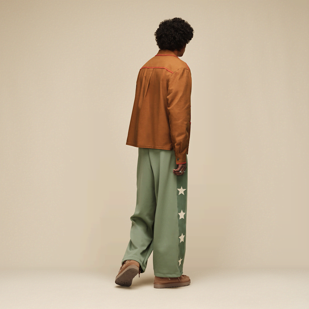 Men's Relaxed Button-Up Overshirt - Blue