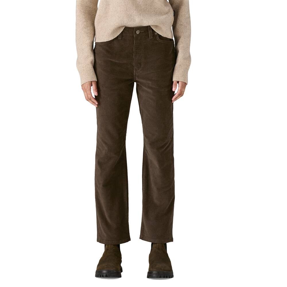 Women's Stretch Corduroy Straight Pants - Brown