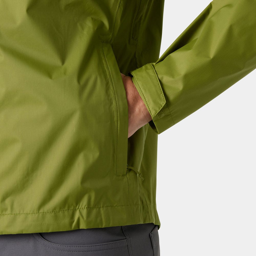 Men's Packable Waterproof Shell Jacket - Green