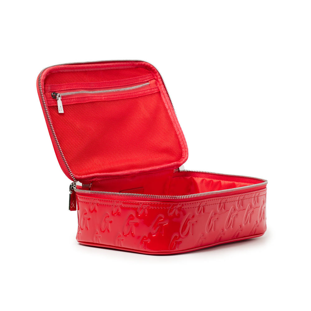Medium Cosmetic Travel Case - Red