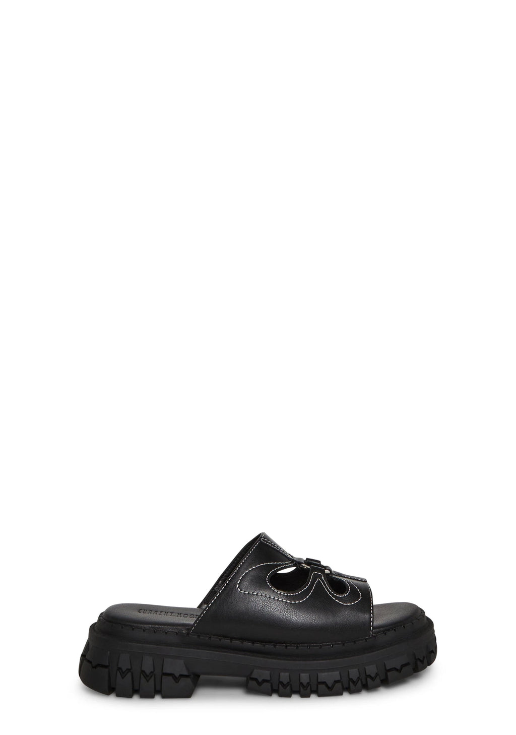 Butterfly Cutout Platform Slides - Black