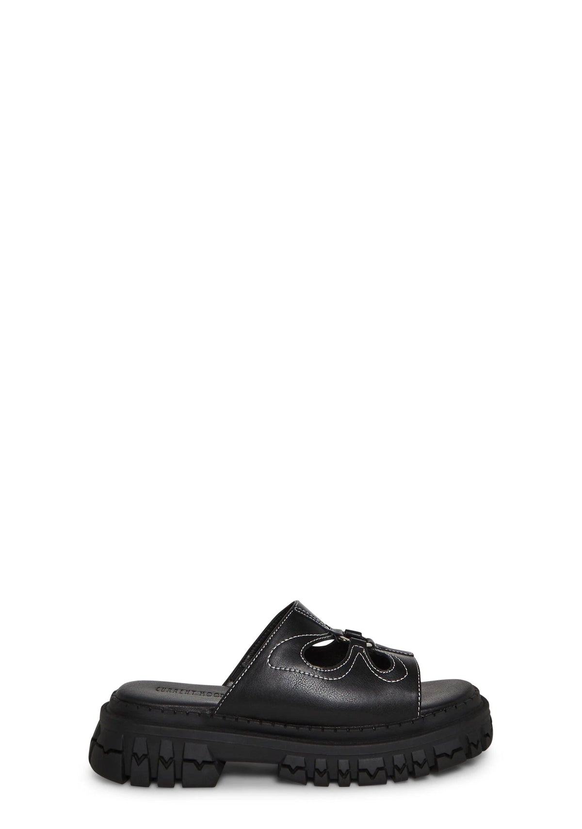 Butterfly Cutout Platform Slides - Black