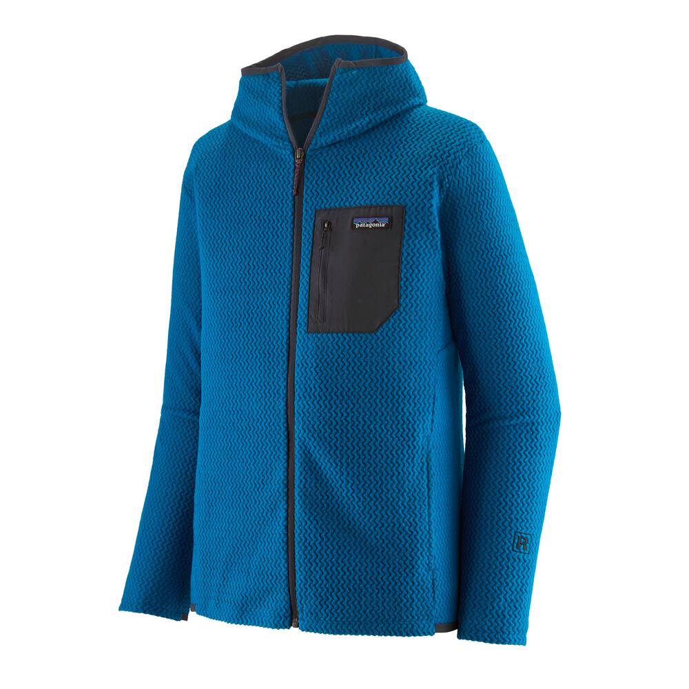 Used Men's Full-Zip Technical Fleece Hoodie - Blue