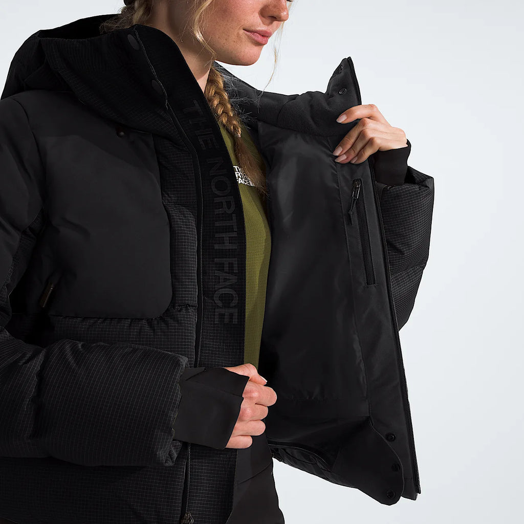 Women's Cropped Down Jacket - Black