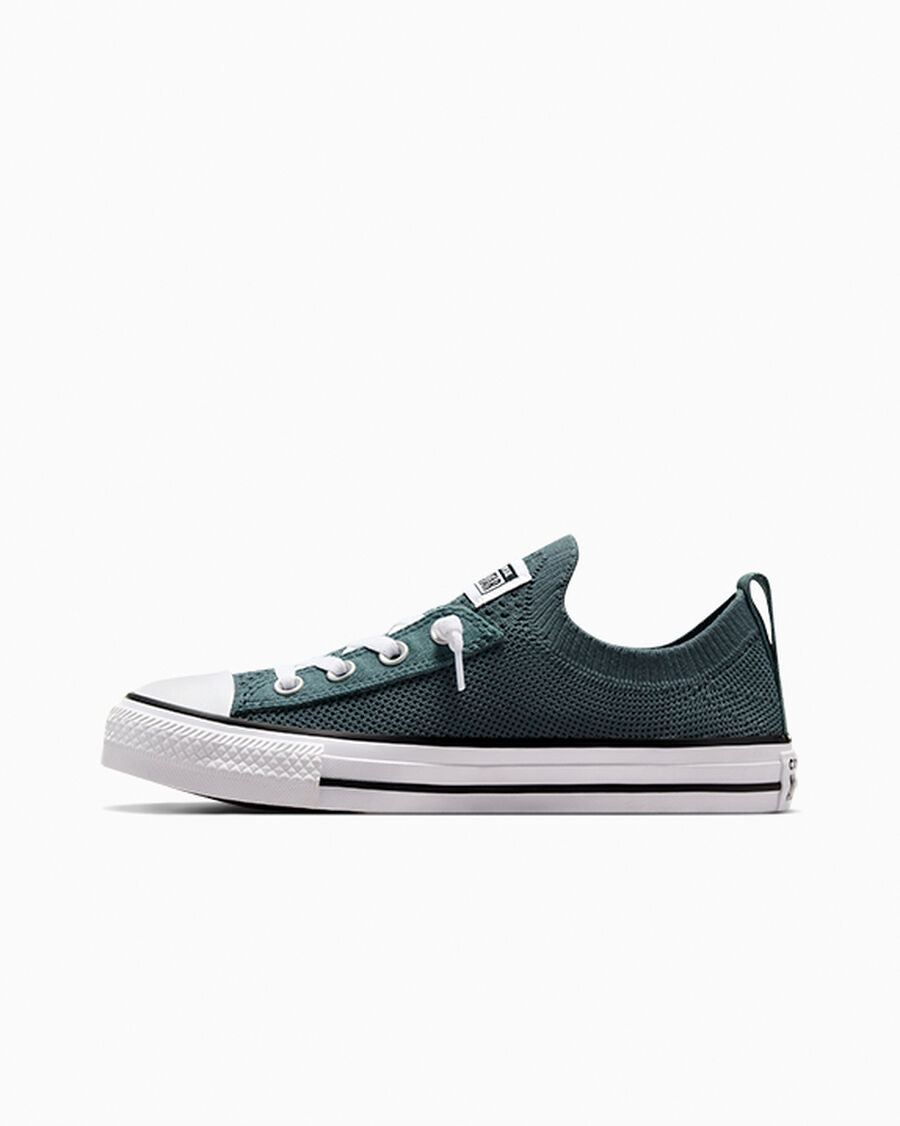 Women's Knit Slip-On Low-Top Sneaker - True Nature Green/White/Black