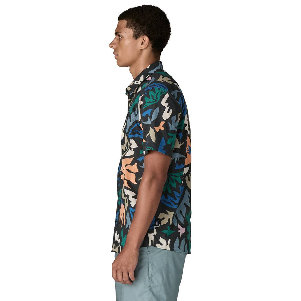 Men's Short-Sleeve Button-Up Shirt - Navy