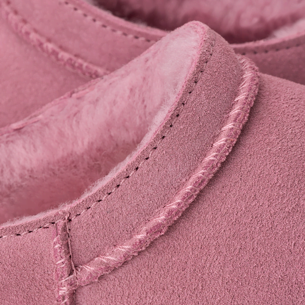 Toddler Water-Resistant Suede Boot - Dusty Orchid