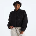 Women's High-Pile Full-Zip Fleece Jacket - Black