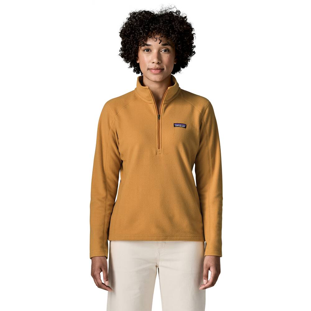 Women's Quarter-Zip Microfleece Pullover - Mango