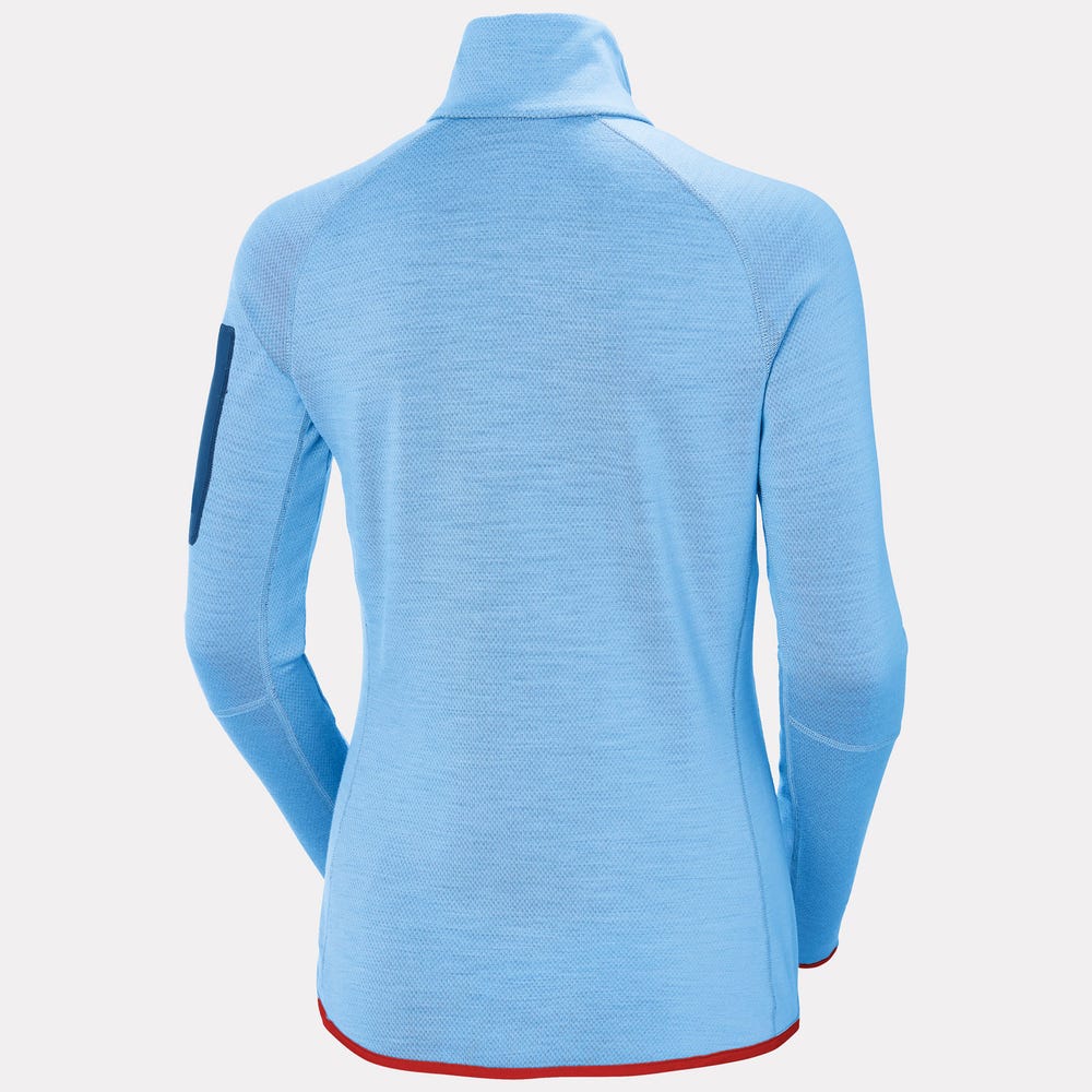 Women's Merino Wool Midlayer Jacket - Blue