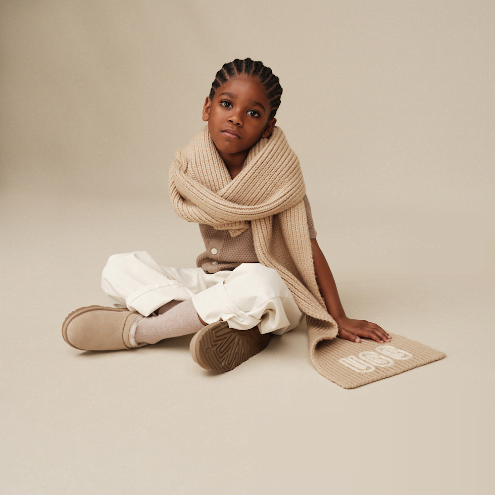 Kids' Water-Resistant Suede Ankle Boot - Sand