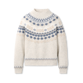 Women's Fair Isle Crewneck Sweater - Grey