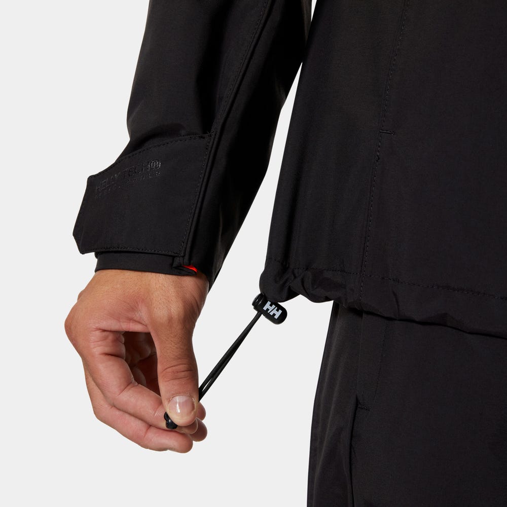 Unisex Waterproof Ski Shell Jacket - Black