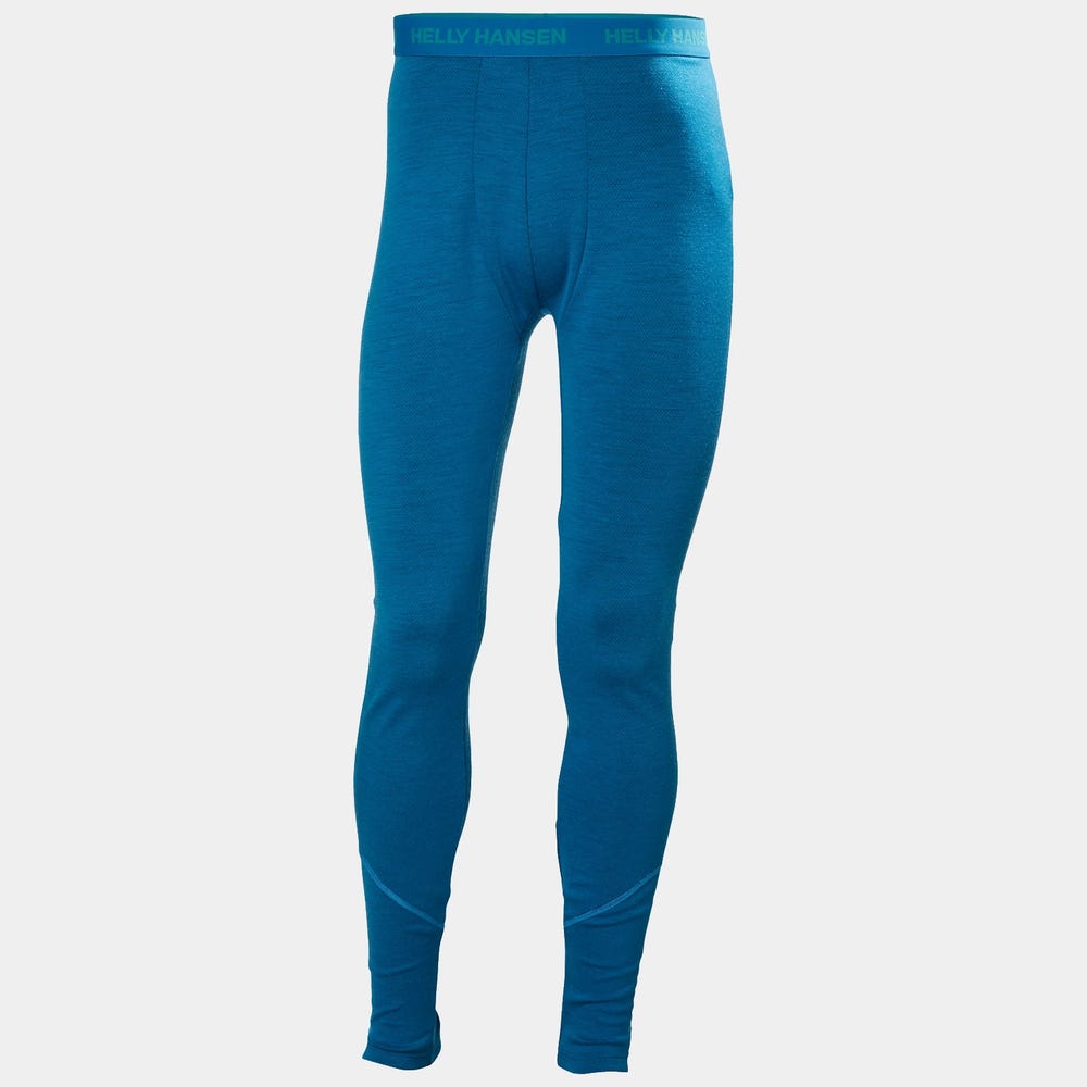 Men's Merino Wool Base Layer Pants - Blue