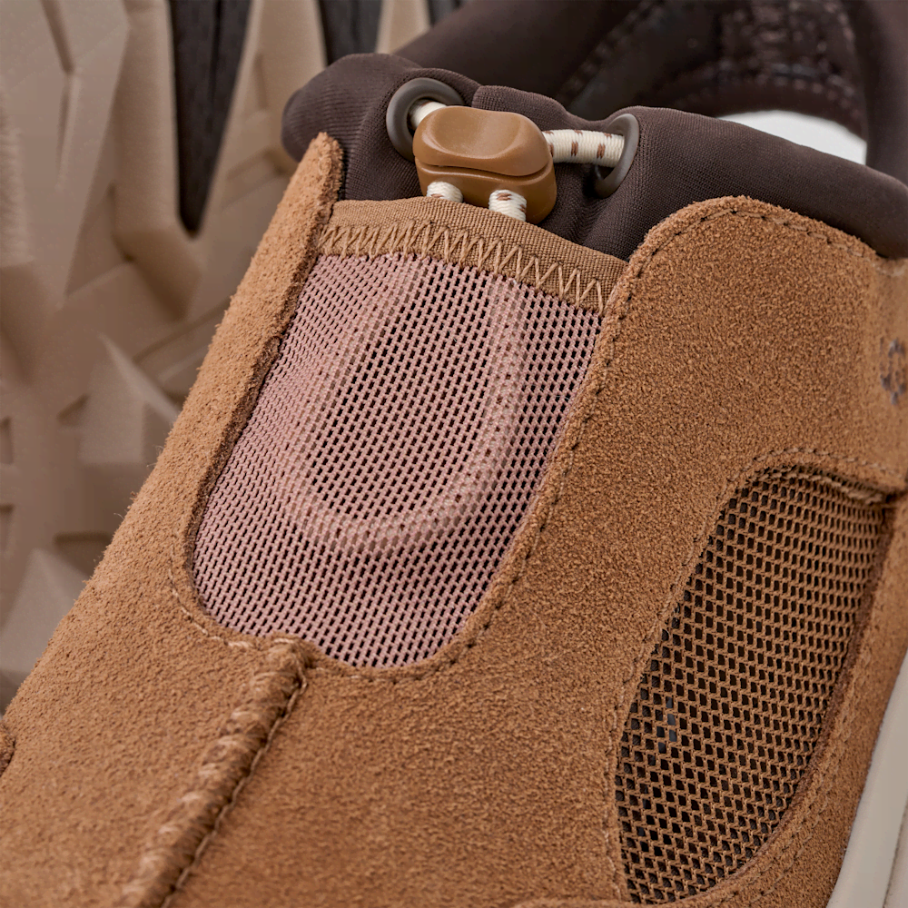 Men's Suede Mesh Hybrid Shoe - Chestnut