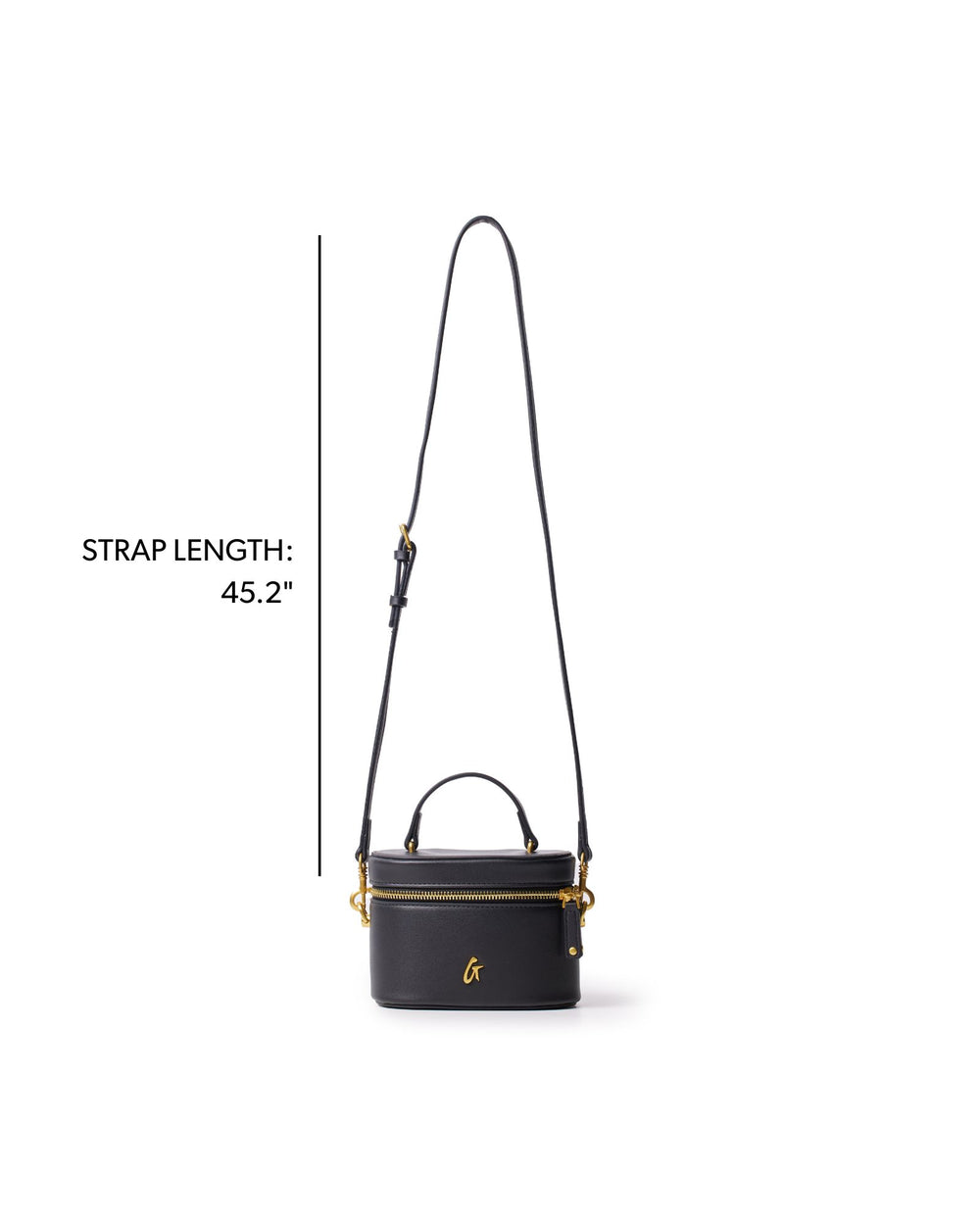 Mini Smooth Vanity Bag - Black