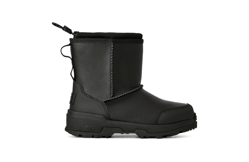 Kids' Waterproof Pull-On Winter Boots - Black