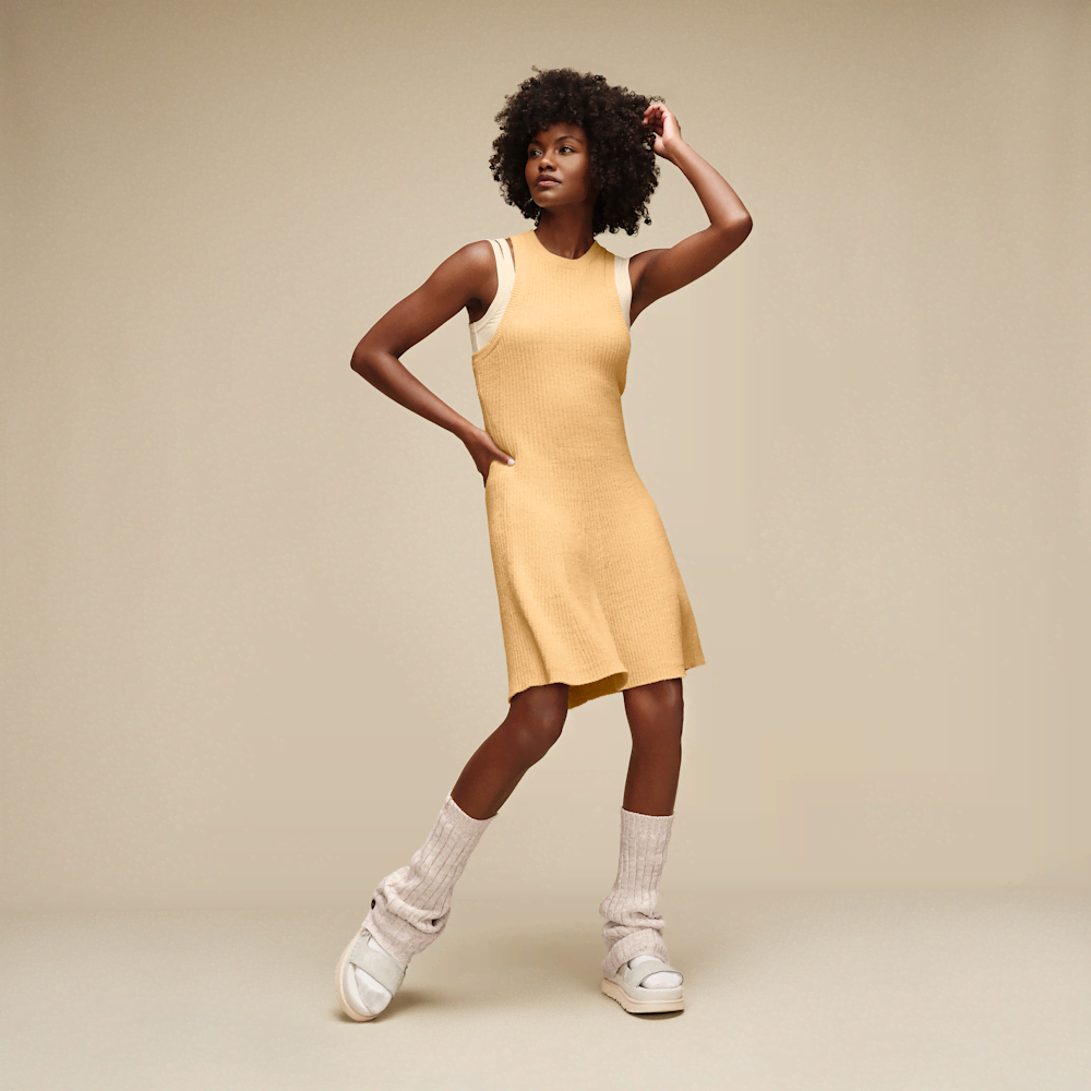 Women's Sleeveless Fit-and-Flare Mini Dress