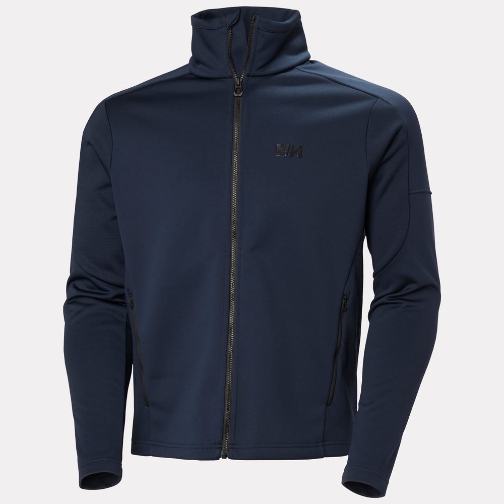 Men's Full-Zip Fleece Jacket - Orange