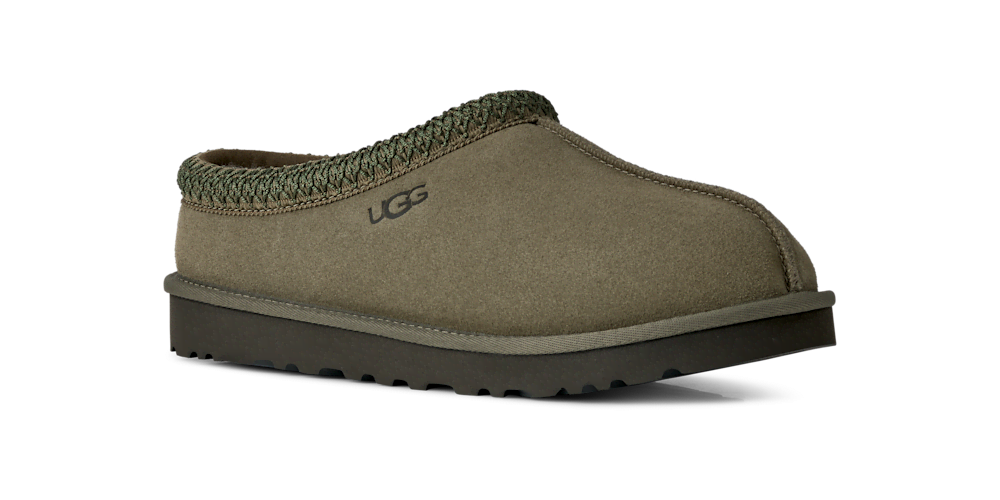 Men's Sheepskin Lined Slip-On Clog - Olive