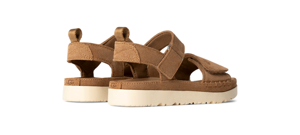 Kids' Adjustable Suede Sandal - Sand