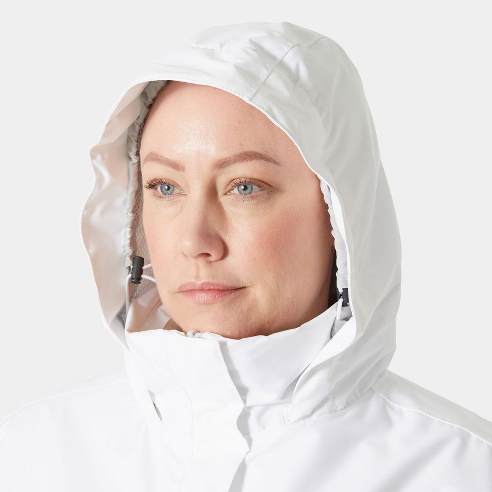 Women's Insulated Rain Coat - White