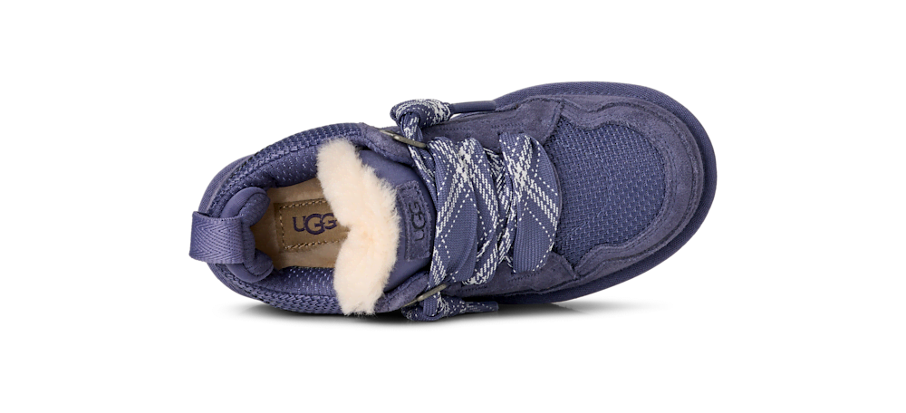 Kids' Suede Mesh Sneaker - Dusted Iris
